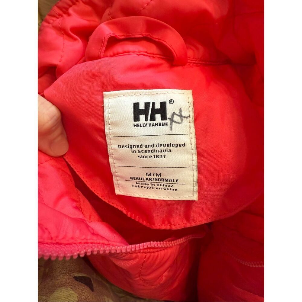 Helly Hansen‎ Red Long Sleeve Full Zip Quilted Puffer Down Jacket Size Medium - Picture 3 of 5